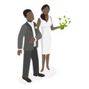 پیش‌نمایش فایل newly-weds-stand-together-10400727 از پک مجموعه موضوعات متنوع ۰۹۲