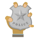 پیش‌نمایش فایل police-badge-10445514 از پک مجموعه موضوعات متنوع ۱۰۰