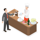 پیش‌نمایش فایل chef-serving-food-at-hotel-10445481 از پک مجموعه موضوعات متنوع ۰۹۹