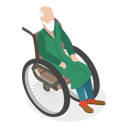 پیش‌نمایش فایل disabled-old-man-sitting-on-wheelchair-10445455 از پک مجموعه موضوعات متنوع ۰۹۹