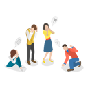 پیش‌نمایش فایل frightened-group-of-people-sitting-10445471 از پک مجموعه موضوعات متنوع ۰۹۹