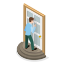 پیش‌نمایش فایل man-peeking-through-door-10445477 از پک مجموعه موضوعات متنوع ۰۹۹