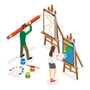 پیش‌نمایش فایل boy-and-girl-drawing-in-art-class-10445450 از پک مجموعه موضوعات متنوع ۰۹۸