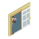 پیش‌نمایش فایل man-peeking-through-door-10445444 از پک مجموعه موضوعات متنوع ۰۹۸