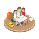 پیش‌نمایش فایل father-reading-book-and-telling-story-to-children-10445371 از پک مجموعه موضوعات متنوع ۰۹۷