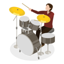 پیش‌نمایش فایل musician-playing-drum-set-on-stage-10445404 از پک مجموعه موضوعات متنوع ۰۹۷