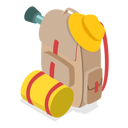 پیش‌نمایش فایل traveller-bag-along-with-camping-equipment-10445389 از پک مجموعه موضوعات متنوع ۰۹۷