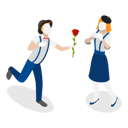 پیش‌نمایش فایل couple-mime-actors-10445246 از پک مجموعه موضوعات متنوع ۰۹۵
