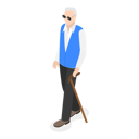 پیش‌نمایش فایل disable-old-man-with-stick-10445269 از پک مجموعه موضوعات متنوع ۰۹۵