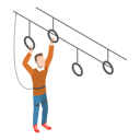 پیش‌نمایش فایل man-doing-rope-hanging-in-rope-park-10445253 از پک مجموعه موضوعات متنوع ۰۹۵