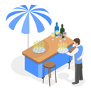پیش‌نمایش فایل man-serving-drinks-at-fair-kiosk-10445279 از پک مجموعه موضوعات متنوع ۰۹۵