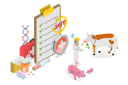 پیش‌نمایش فایل 3d-isometric-flat-vector-illustration-of-animal-husbandry-healthcare-treatment-and-vaccination-10730650 از پک مجموعه موضوعات متنوع ۱۱۰