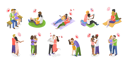 پیش‌نمایش فایل set-of-lovers-couples-10730519 از پک مجموعه موضوعات متنوع ۱۰۷