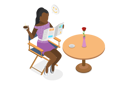 پیش‌نمایش فایل girl-enjoying-reading-newspaper-10850965 از پک مجموعه موضوعات متنوع ۱۱۵