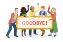پیش‌نمایش فایل people-standing-and-holding-goodbye-banner-10850964 از پک مجموعه موضوعات متنوع ۱۱۵