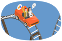 پیش‌نمایش فایل couple-enjoying-rollercoaster-rides-10851227 از پک مجموعه موضوعات متنوع ۱۲۳