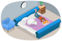 پیش‌نمایش فایل girl-and-pets-resting-at-comfort-and-coziness-in-house-10851242 از پک مجموعه موضوعات متنوع ۱۲۳