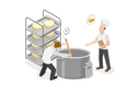 پیش‌نمایش فایل people-making-cheese-10851302 از پک مجموعه موضوعات متنوع ۱۲۵