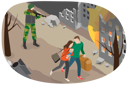 پیش‌نمایش فایل couple-running-in-bombing-city-10851458 از پک مجموعه موضوعات متنوع ۱۲۹