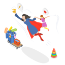 پیش‌نمایش فایل supermom-flying-with-her-daughter-10851444 از پک مجموعه موضوعات متنوع ۱۲۹