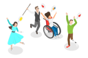 پیش‌نمایش فایل happy-active-disabled-people-10851481 از پک مجموعه موضوعات متنوع ۱۳۰