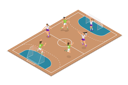 پیش‌نمایش فایل girls-playing-handball-10851527 از پک مجموعه موضوعات متنوع ۱۳۱