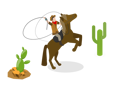 پیش‌نمایش فایل rodeo-cowboy-riding-horse-10851740 از پک مجموعه موضوعات متنوع ۱۳۶