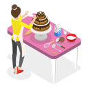 پیش‌نمایش فایل woman-making-cake-11249512 از پک مجموعه موضوعات متنوع ۱۰۶