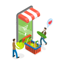 پیش‌نمایش فایل onlune-veggie-delivery-11249639 از پک مجموعه موضوعات متنوع ۱۰۹