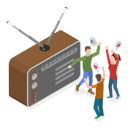 پیش‌نمایش فایل people-listening-radio-11249792 از پک مجموعه موضوعات متنوع ۱۱۱