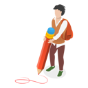 پیش‌نمایش فایل students-holding-giant-pencil-11249718 از پک مجموعه موضوعات متنوع ۱۱۰