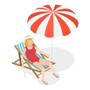 پیش‌نمایش فایل girl-sitting-on-chair-on-beach-11250347 از پک مجموعه موضوعات متنوع ۱۲۳