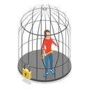پیش‌نمایش فایل girl-trapped-in-mind-prison-11250350 از پک مجموعه موضوعات متنوع ۱۲۳