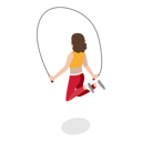 پیش‌نمایش فایل girl-using-skipping-rope-11250356 از پک مجموعه موضوعات متنوع ۱۲۳