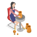 پیش‌نمایش فایل girl-with-creative-profession-11250295 از پک مجموعه موضوعات متنوع ۱۲۲