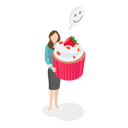 پیش‌نمایش فایل girl-with-cup-cake-in-hand-11250199 از پک مجموعه موضوعات متنوع ۱۲۰