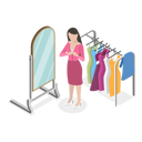 پیش‌نمایش فایل girl-trying-on-new-clothes-11249979 از پک مجموعه موضوعات متنوع ۱۱۵