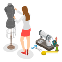 پیش‌نمایش فایل girl-working-in-sewing-workshop-11250027 از پک مجموعه موضوعات متنوع ۱۱۶