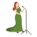پیش‌نمایش فایل female-singer-11358215 از پک مجموعه موضوعات متنوع ۱۲۷