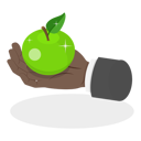 پیش‌نمایش فایل hand-holding-apple-11358252 از پک مجموعه موضوعات متنوع ۱۲۸