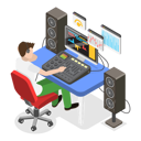 پیش‌نمایش فایل sound-designer-11358817 از پک مجموعه موضوعات متنوع ۱۳۸