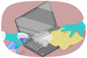 پیش‌نمایش فایل people-cleaning-laptop-11814340 از پک مجموعه موضوعات متنوع