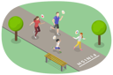 پیش‌نمایش فایل family-running-in-running-race-11814096 از پک مجموعه موضوعات متنوع ۱۵۲