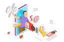 پیش‌نمایش فایل man-doing-special-offers-advertisement-11813913 از پک مجموعه موضوعات متنوع ۱۴۷