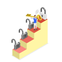 پیش‌نمایش فایل businessman-have-unlock-your-skills-11813783 از پک مجموعه موضوعات متنوع ۱۴۴