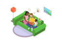 پیش‌نمایش فایل family-reading-story-11813789 از پک مجموعه موضوعات متنوع ۱۴۴