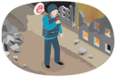 پیش‌نمایش فایل male-journalist-broadcast-from-war-zone-11813805 از پک مجموعه موضوعات متنوع ۱۴۴