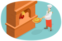 پیش‌نمایش فایل male-chef-making-pizza-in-stone-oven-11813714 از پک مجموعه موضوعات متنوع ۱۴۲