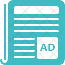 پیش‌نمایش فایل advertising-256 از پک آیکون وب توپر فیروزه ای 4