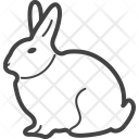 پیش‌نمایش فایل rabbit-33 از پک آیکون وب خط سیاه 6